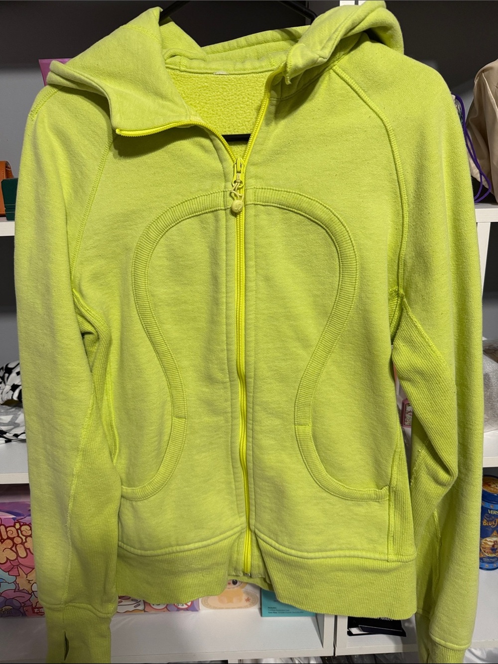 lululemon athletica Neon Yellow Green women Hoodie
